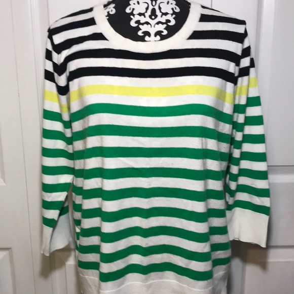 Merona Striped 3/4 sleeve Sweater - Picture 2 of 5